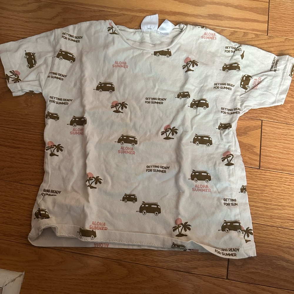 Kids Aloha Summer Shirt - Cream